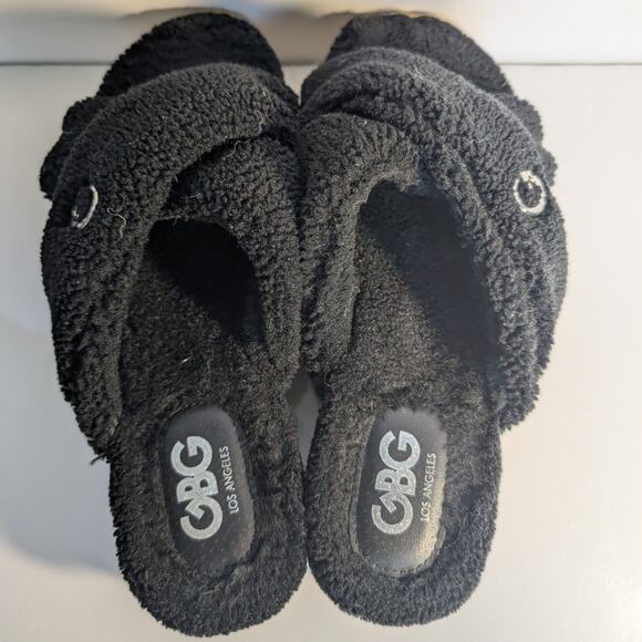 GBG LOS ANGELES Daphne Faux Sherpa Platform Slide Sandal JOBB2004 Womens 8.5M - Picture 9 of 14